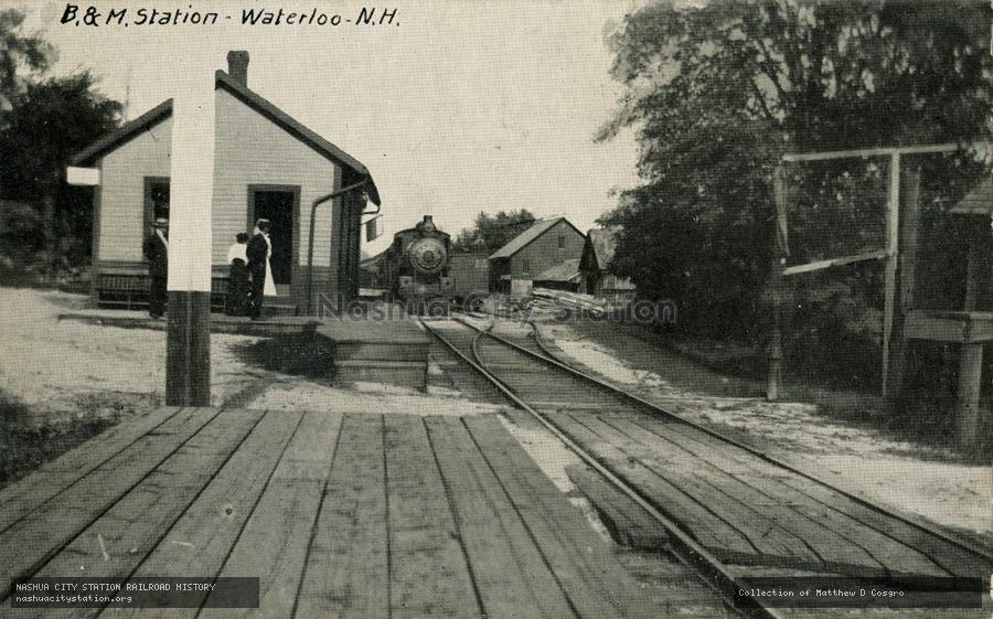 Postcard: Boston & Maine Station, Waterloo, New Hampshire